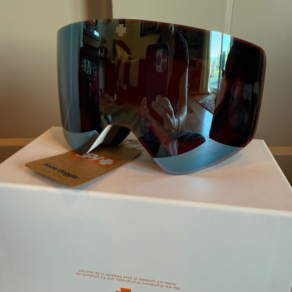 SPY Red and Black Ski Goggles